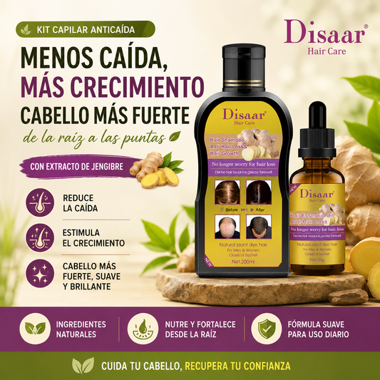 Pack Shampoo Y Serum Anticaida Jengibre