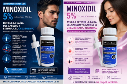 Minoxidil 5% 60 ml | Tratamiento para la Caída del Cabello y Crecimiento Capilar